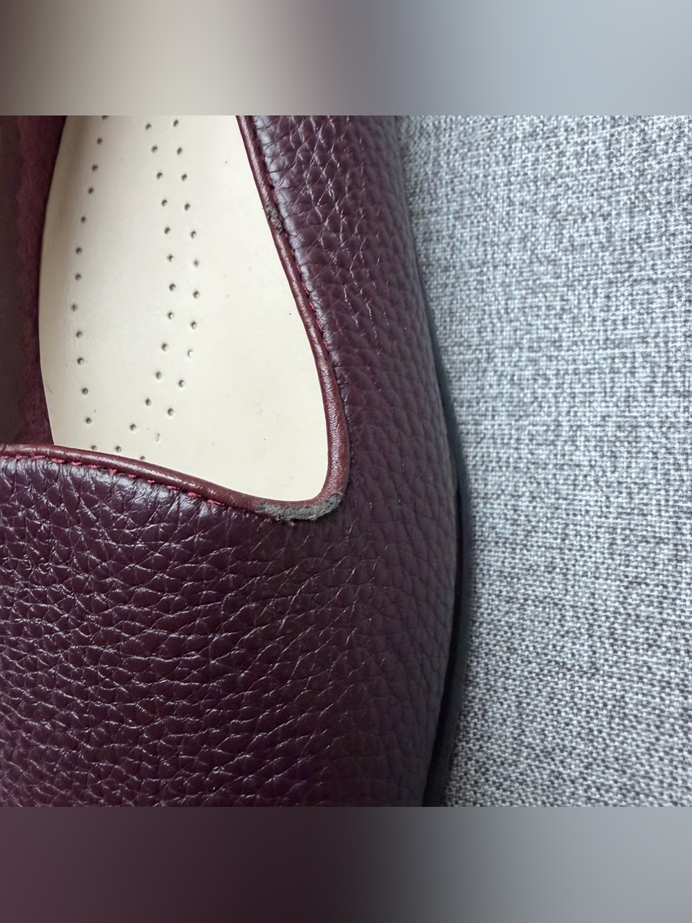 Trotters Liz Burgundy Tumbled Leather Loafers - Picture 6 of 11